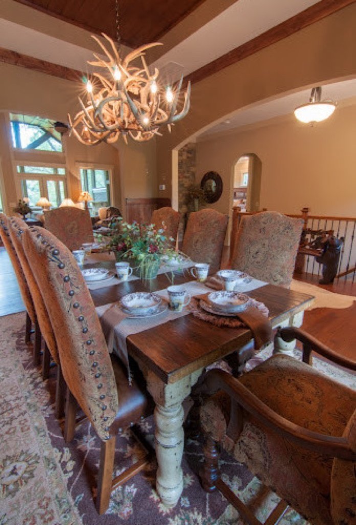 Antlerworx 10 Light Oblong Inverted Mule Deer Antler Chandelier (SKU-77)