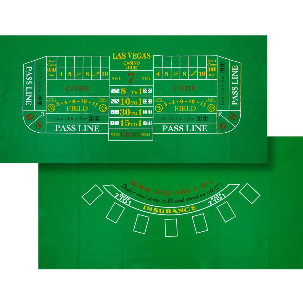 Blackjack / Craps Felt Layout