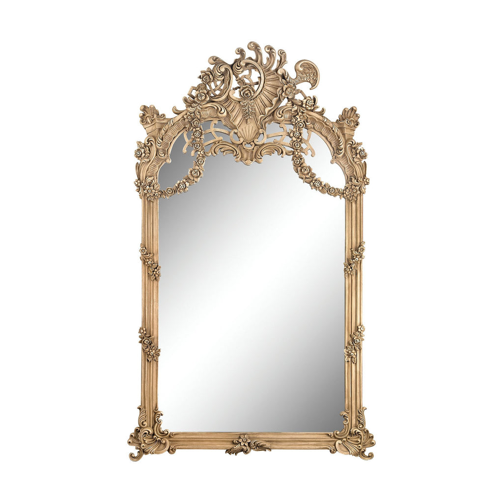 Sterling Industries Renaissance Scroll Mirror In Russian Oak
