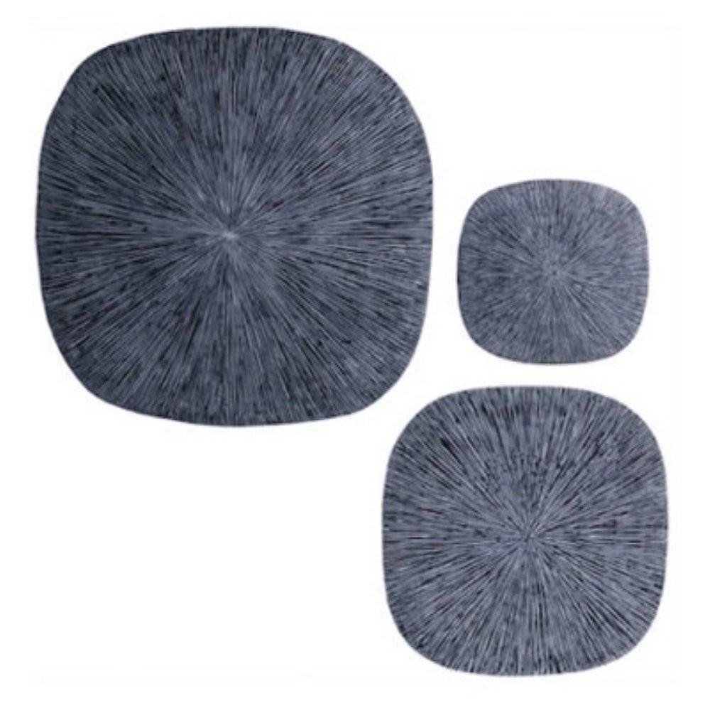 Screen Gems Sandstone Ribbed Concave Square Wall Decor