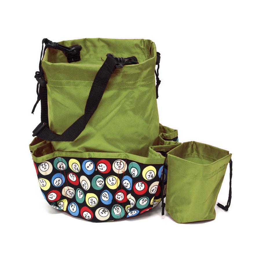 10 Pocket Bingo Ball Designer Bingo Bag with Coin Purse - Casino Supply - 5