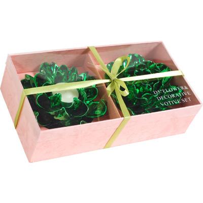 A&B Home Decorative Flower Votives - 2Pc/Box - Set Of 2