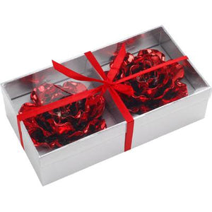 A&B Home Decorative Flower Votives - 2Pc/Box - Set Of 2