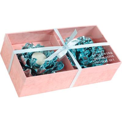 A&B Home Decorative Flower Votives - 2Pc/Box - Set Of 2