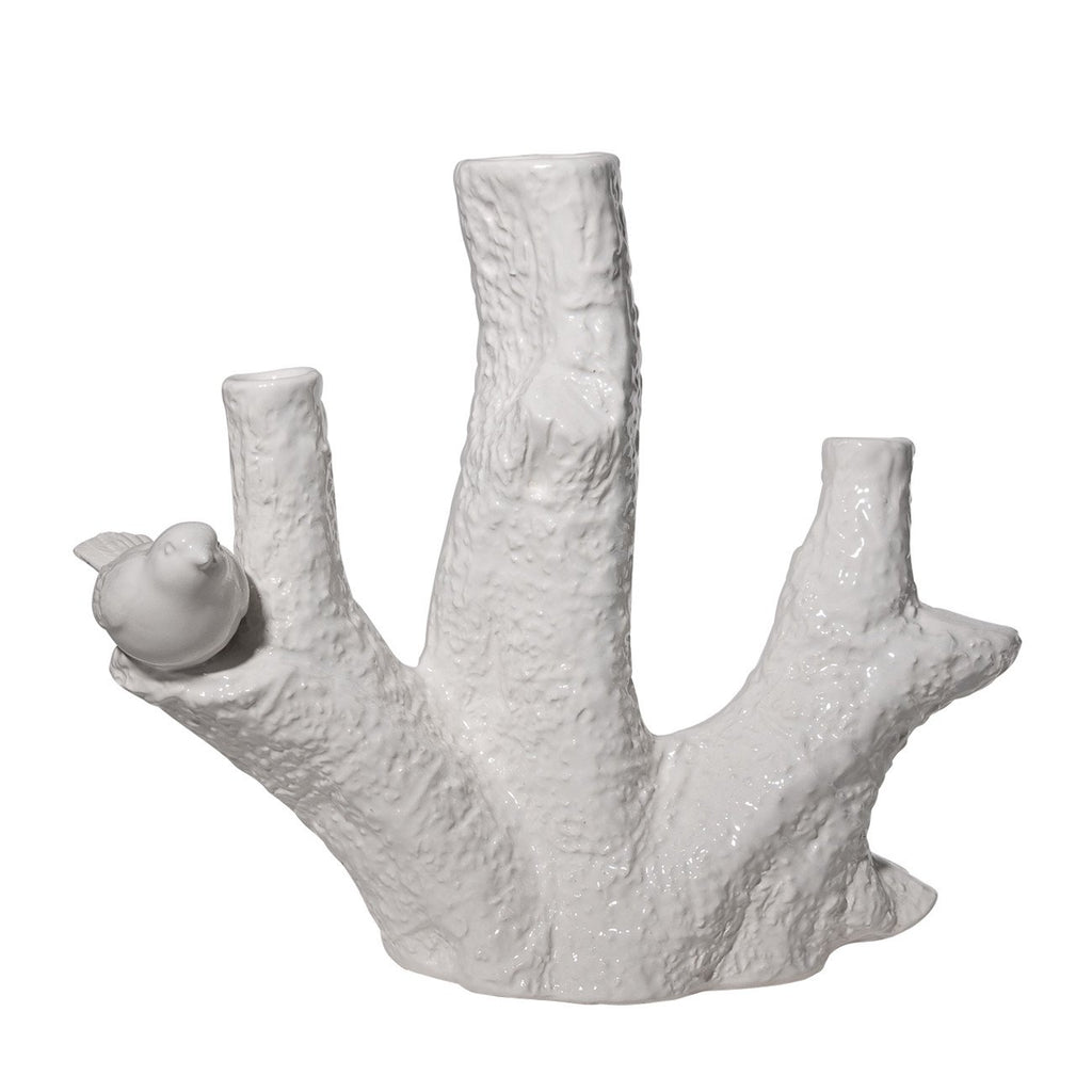 A&B Home White Ceramic Vase