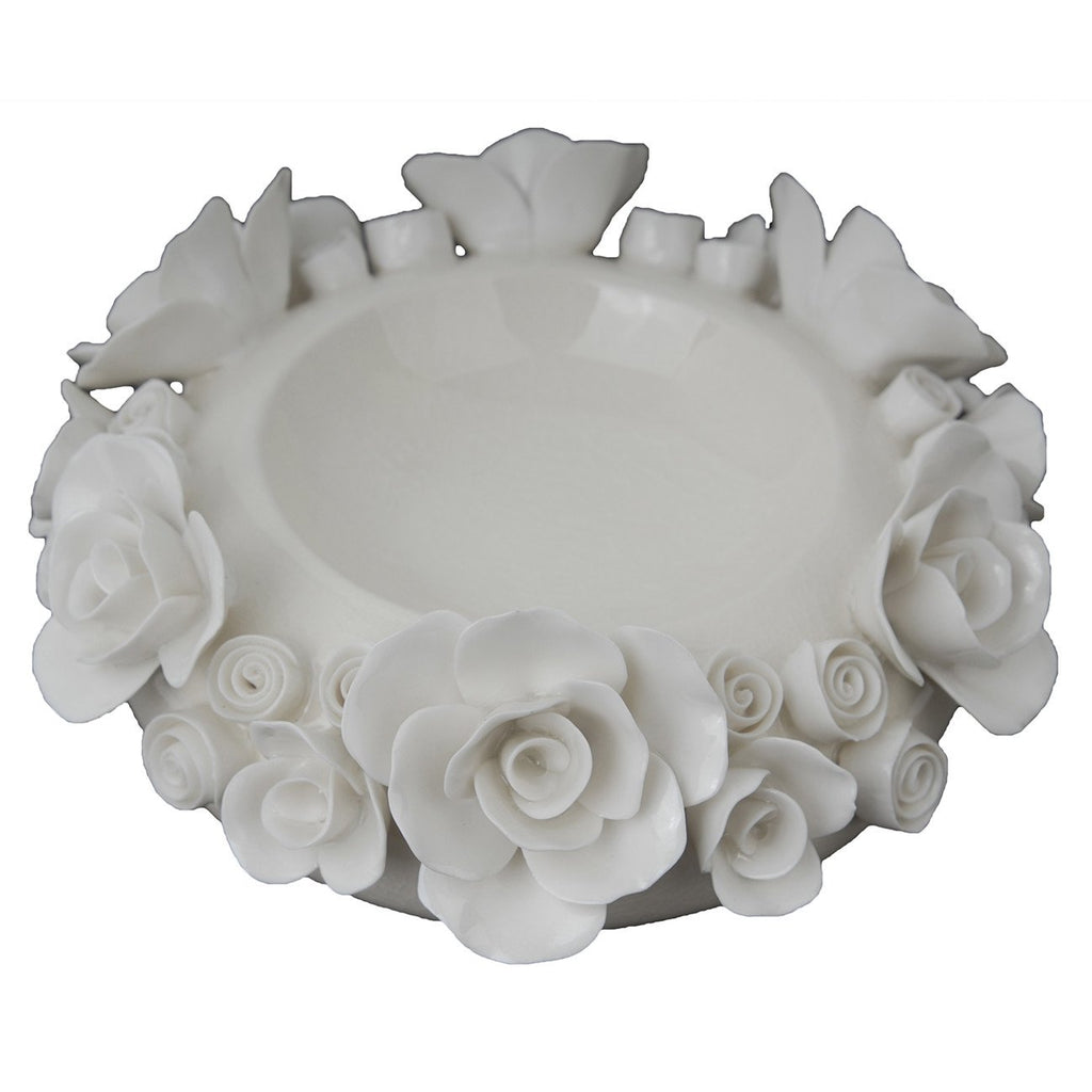 A&B Home White Candle Holder - Set Of 2