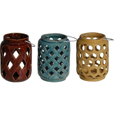 A&B Home Jorie Hanging Tall Lanterns - 3Pc/Box - Set Of 2