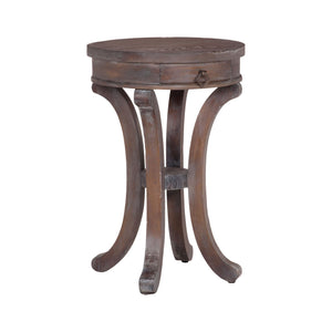 Sterling Industries Mahogany Swoop Base Side Table