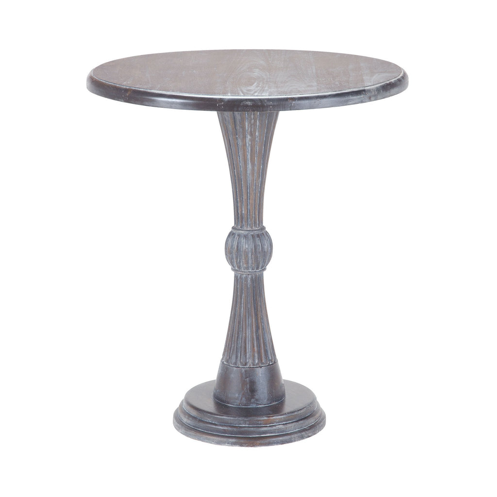 Sterling Industries Modern Hour Side Table In Heritage Grey Dark Stain