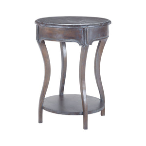 Sterling Industries Back Bend Side Table In Heritage Dark Grey Stain