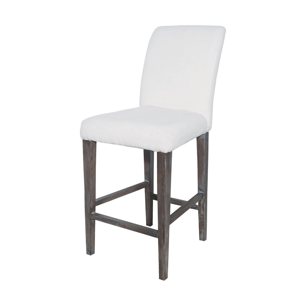 Sterling Industries Couture Covers Parsons Bar Stool In Heritage Stain With White Wash