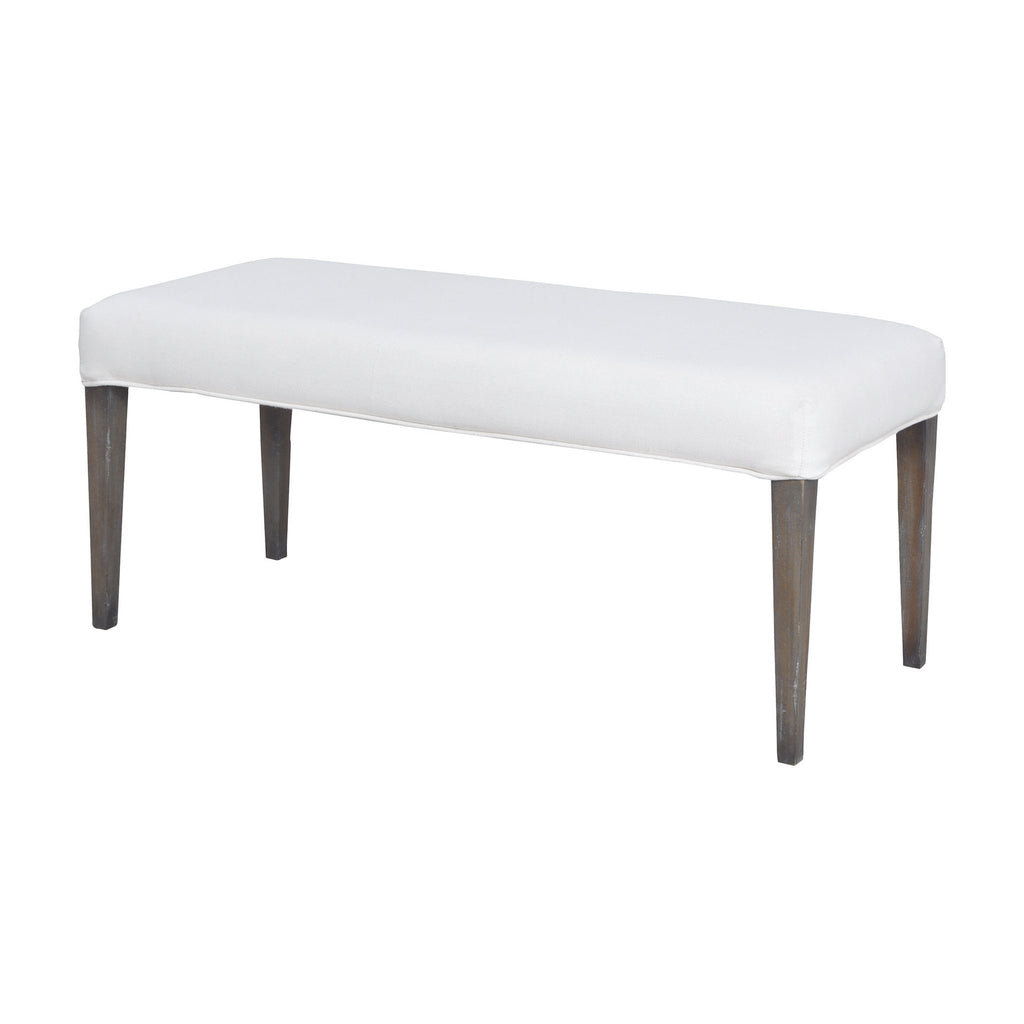 Sterling Industries Couture Covers Double Bench In Heritage Stain With White Wash