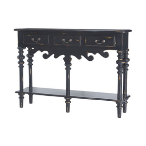 Sterling Industries Nymphenburg Console Table In Aged Black