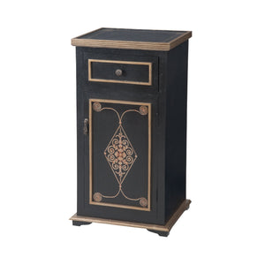 Sterling Industries Medecci Chest In Black And Gold