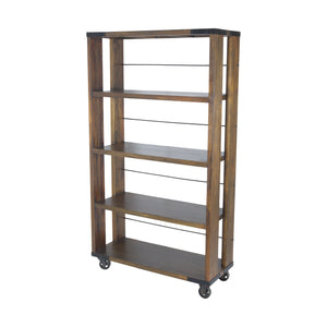 Sterling Industries Penn Shelving Unit In Farmhouse Stain