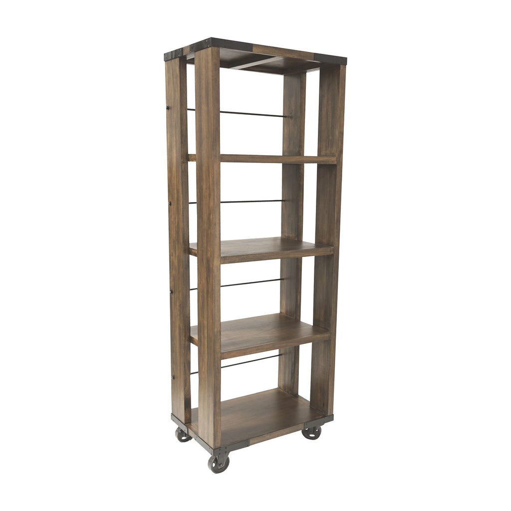 Sterling Industries Penn Shelving Unit In Farmhouse Stain