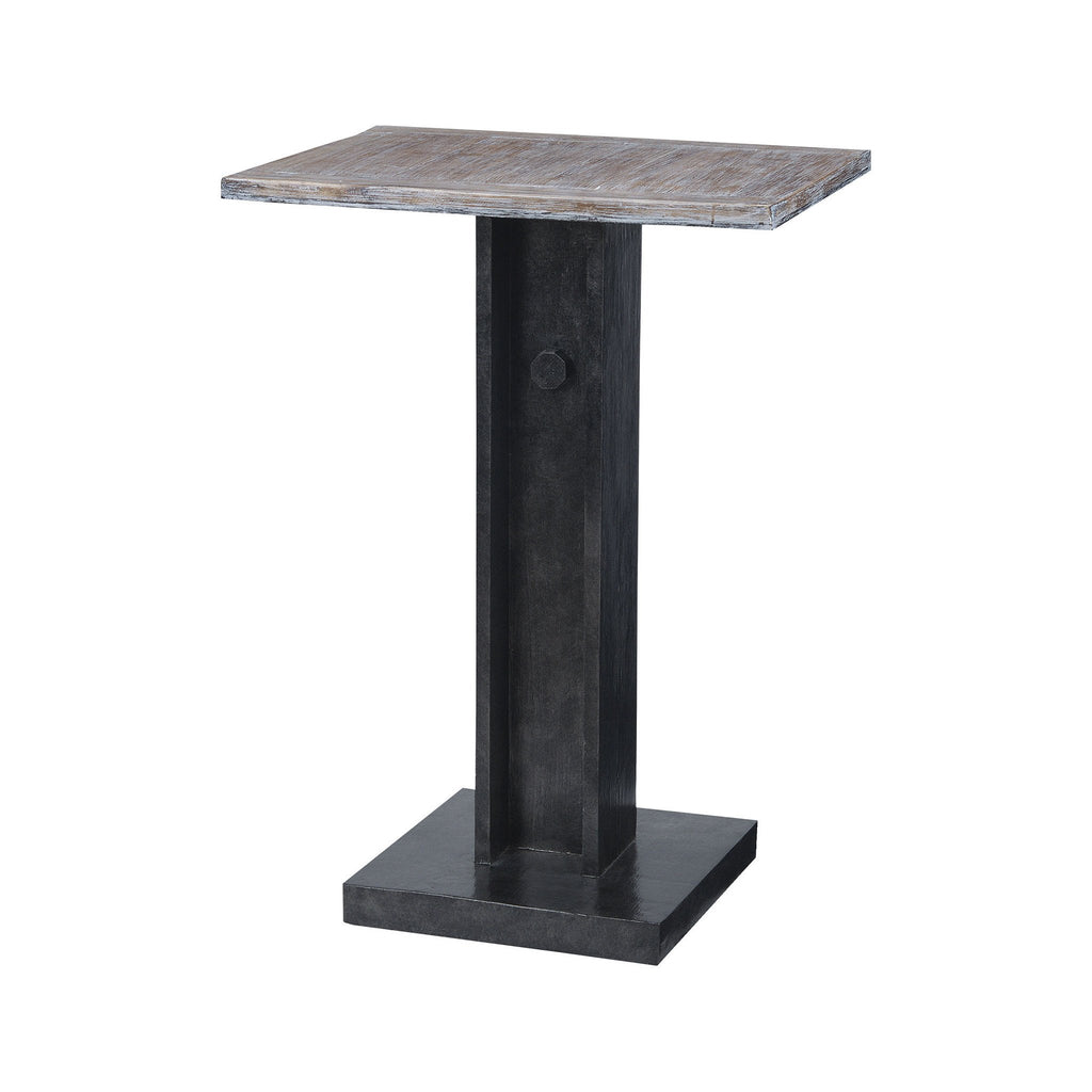 Sterling Industries Bistro Accent Table With Natural Wood Top