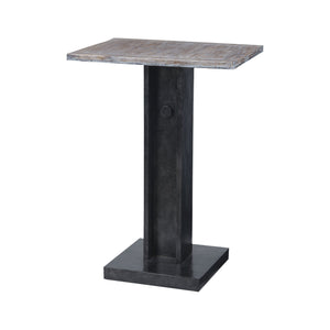 Sterling Industries Bistro Accent Table With Natural Wood Top