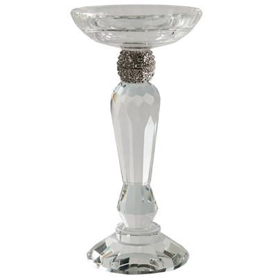 A&B Home Nera Crystal Pillar Candle Holder - Set Of 2