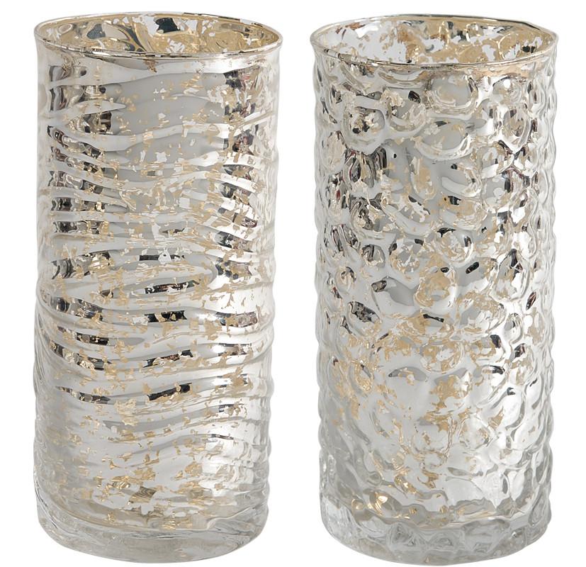 A&B Home Mercury Glass Votive Holders - 2Pc/Box - Set of 2