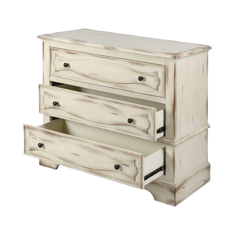 Stein World Marsden Antique White Classic Chest On Cheat Chest