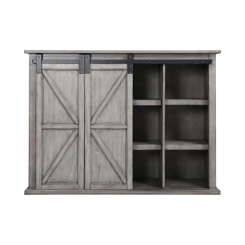 Stein World Barn Door Grey Farm House Cabinet