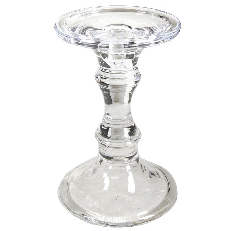 A&B Home Audrey Glass Candlestick - Set Of 2