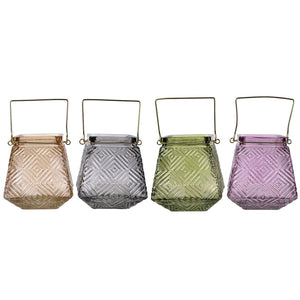 A&B Home Alma Trapezoid Candle Holders - 4Pc/Box - Set Of 2