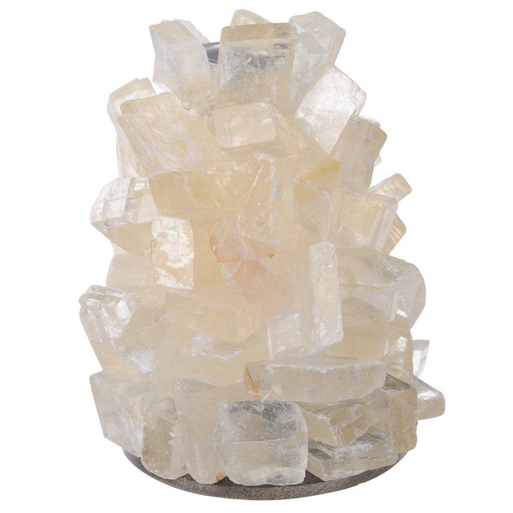 A&B Home 4.5" Quartz Natural Stone Candle Holder - Set Of 2