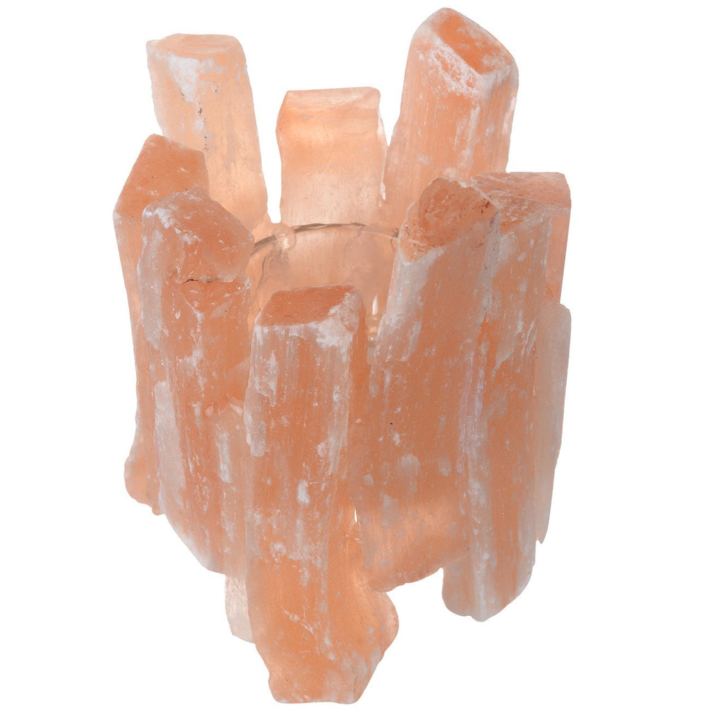 A&B Home 4" Quartz Stone Candle Holder - Set Of 2