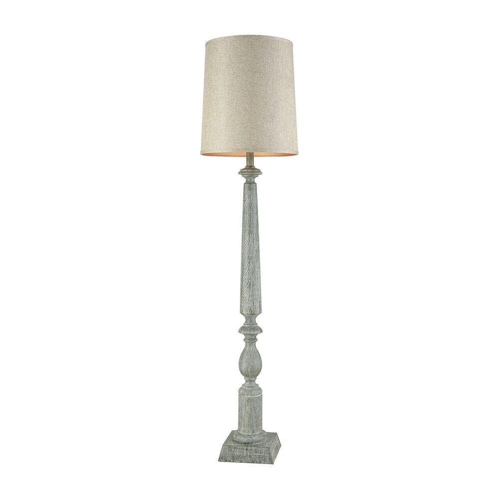 Stein World Trice Restoration Grey Floor Lamp