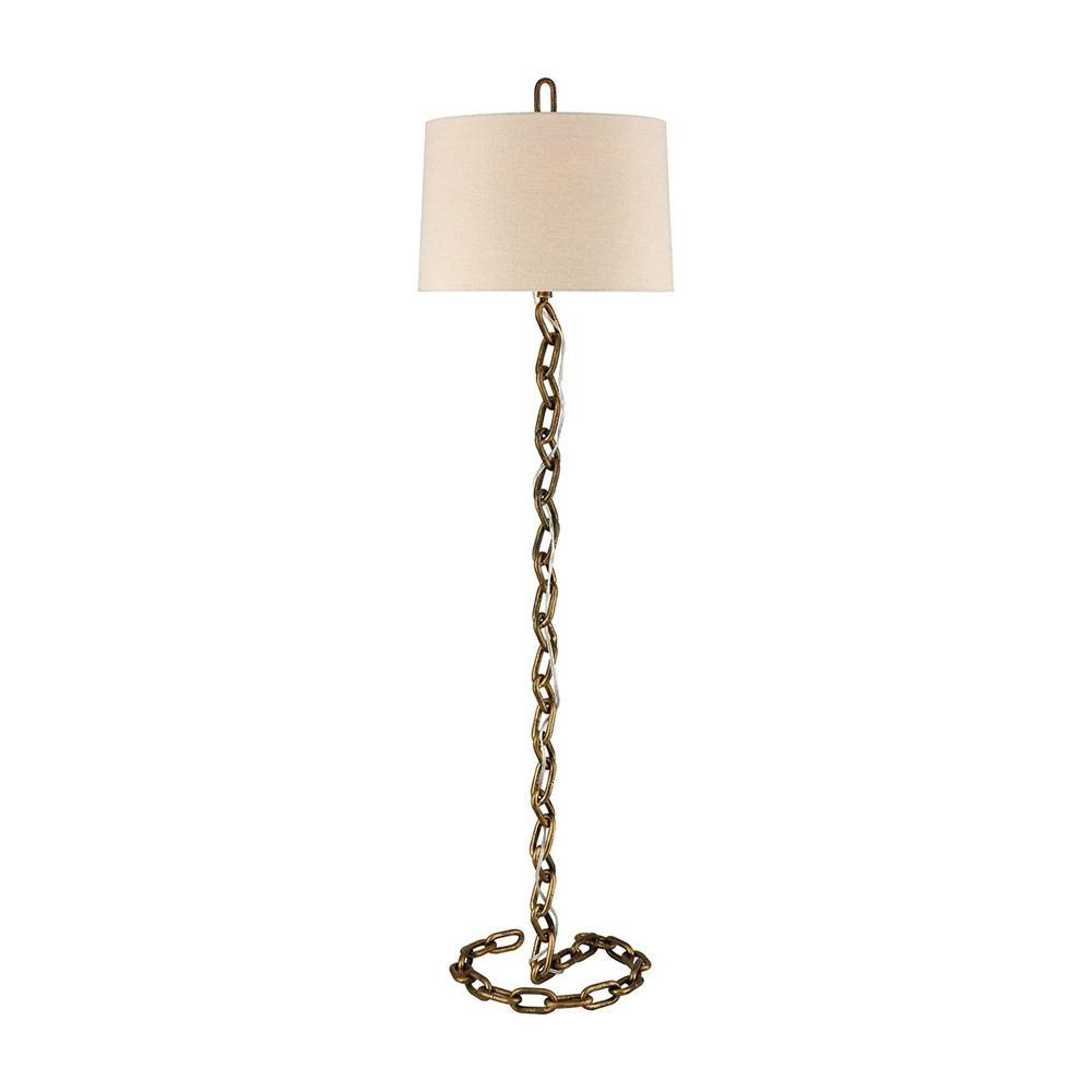 Stein World Swanfield Antique Gold Floor Lamp