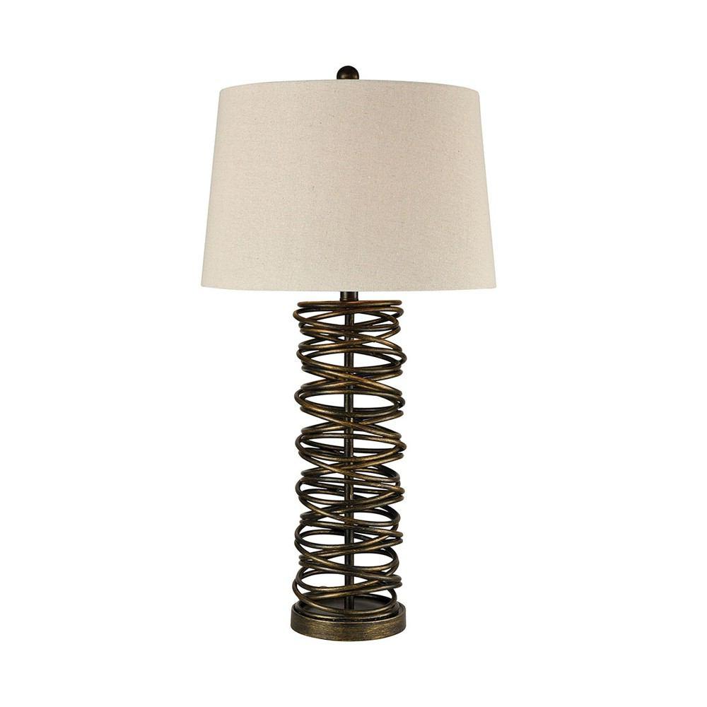 Stein World Village Underground Antique Bronze Table Lamp