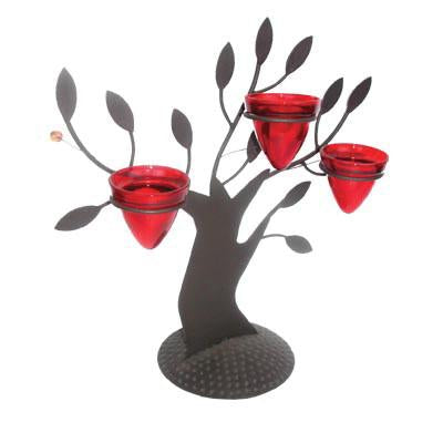 A&B Home Leaves Votive Holder - Set Of 2