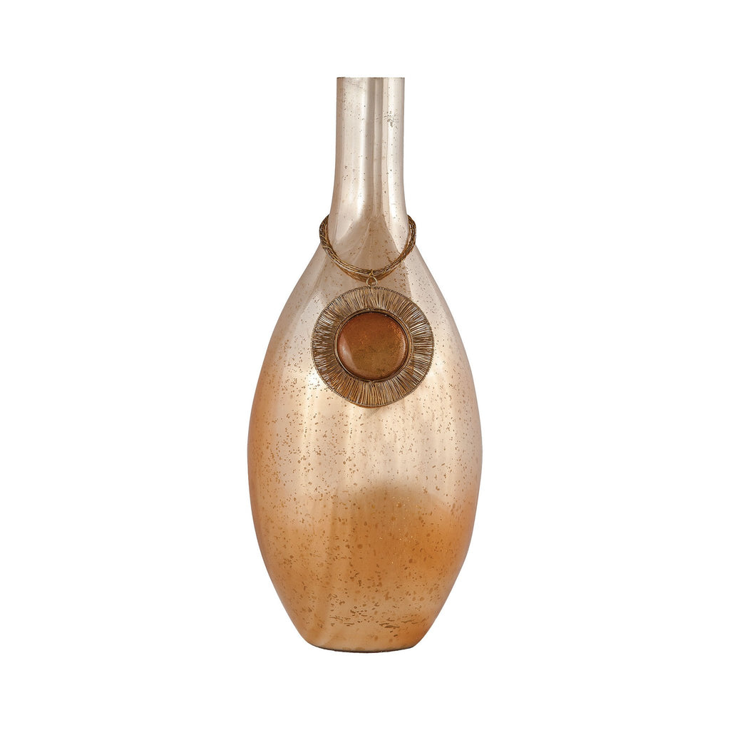 Sterling Industries Vase Kothon 19-Inch Glass Vase In Blonde Sparrow