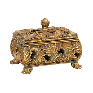 Sterling Industries Textured Leaf Keepsake Storage Box