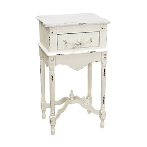Sterling Industries White Milkpaint Side Table