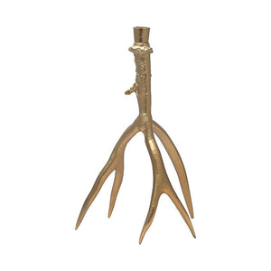 Sterling Industries Gold Candle Stick With Embellished Base
