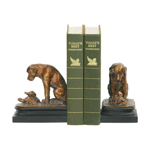Sterling Industries Pair Turtle And Labrador Retriever Bookends