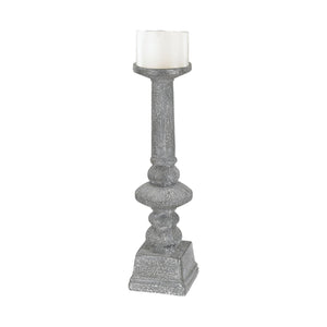 Sterling Industries Floor Standing Grey Washed Candle Holder