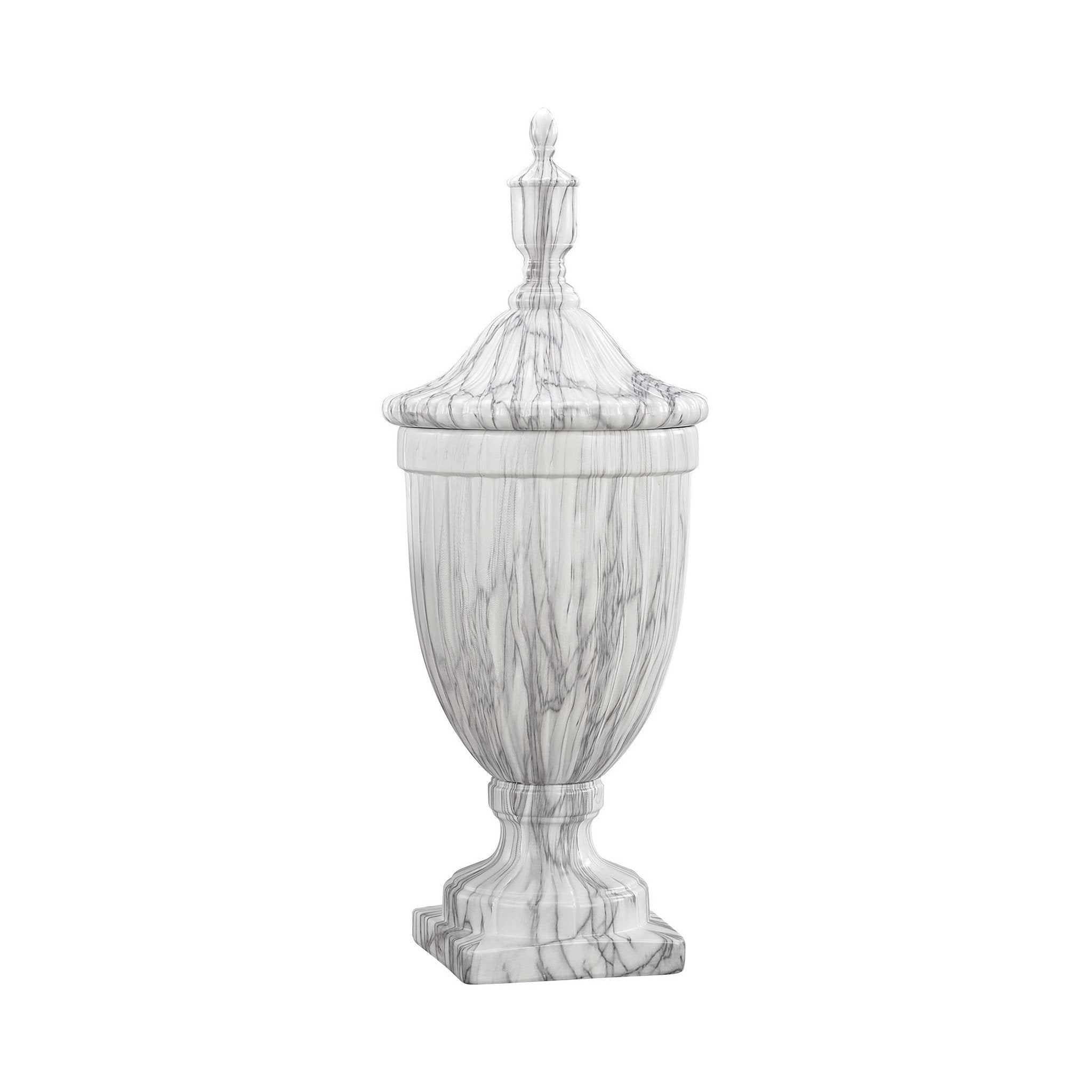 Sterling Industries Neuchatel Faux Marble Ceramic Urn