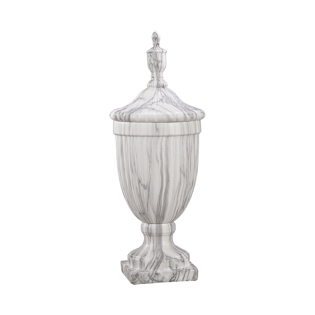 Sterling Industries Neuchatel Faux Marble Ceramic Urn