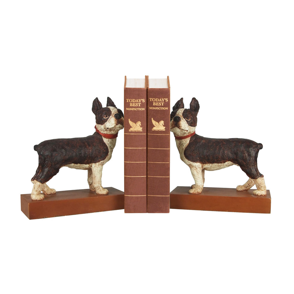 Sterling Industries Pair Boston Terrier Bookends