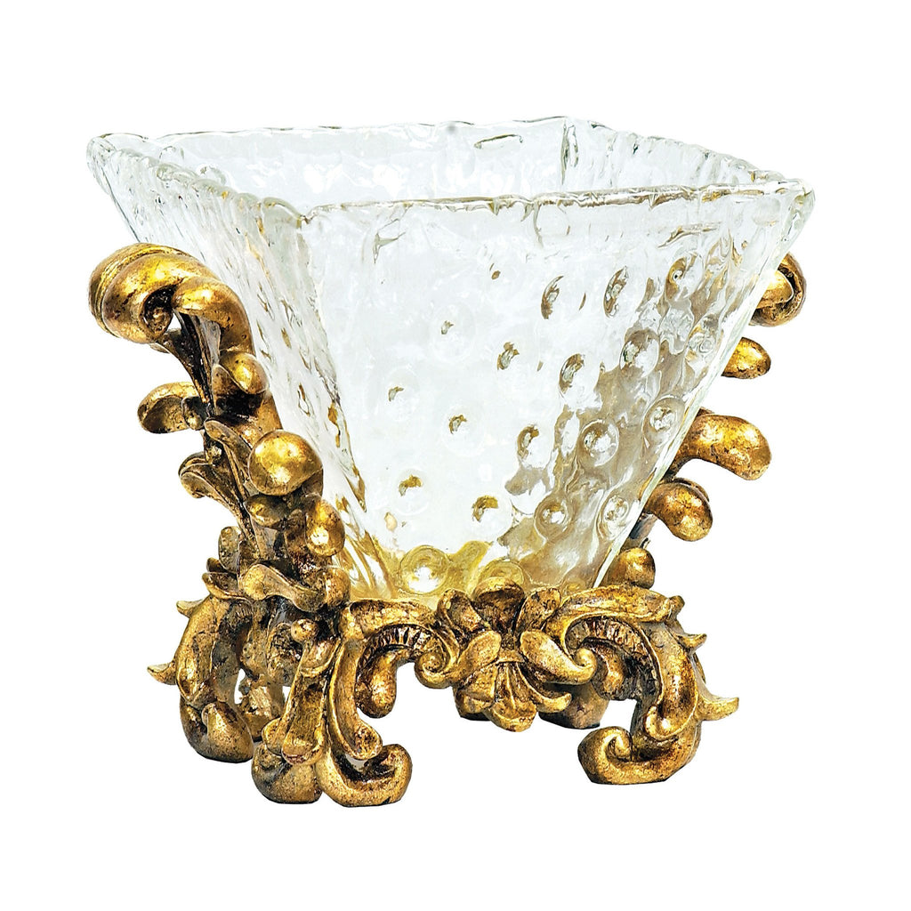 Sterling Industries Fanciful Knob Glass Bowl On Stand