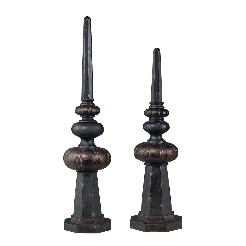 Sterling Industries Set Of 2 Keysville Finials