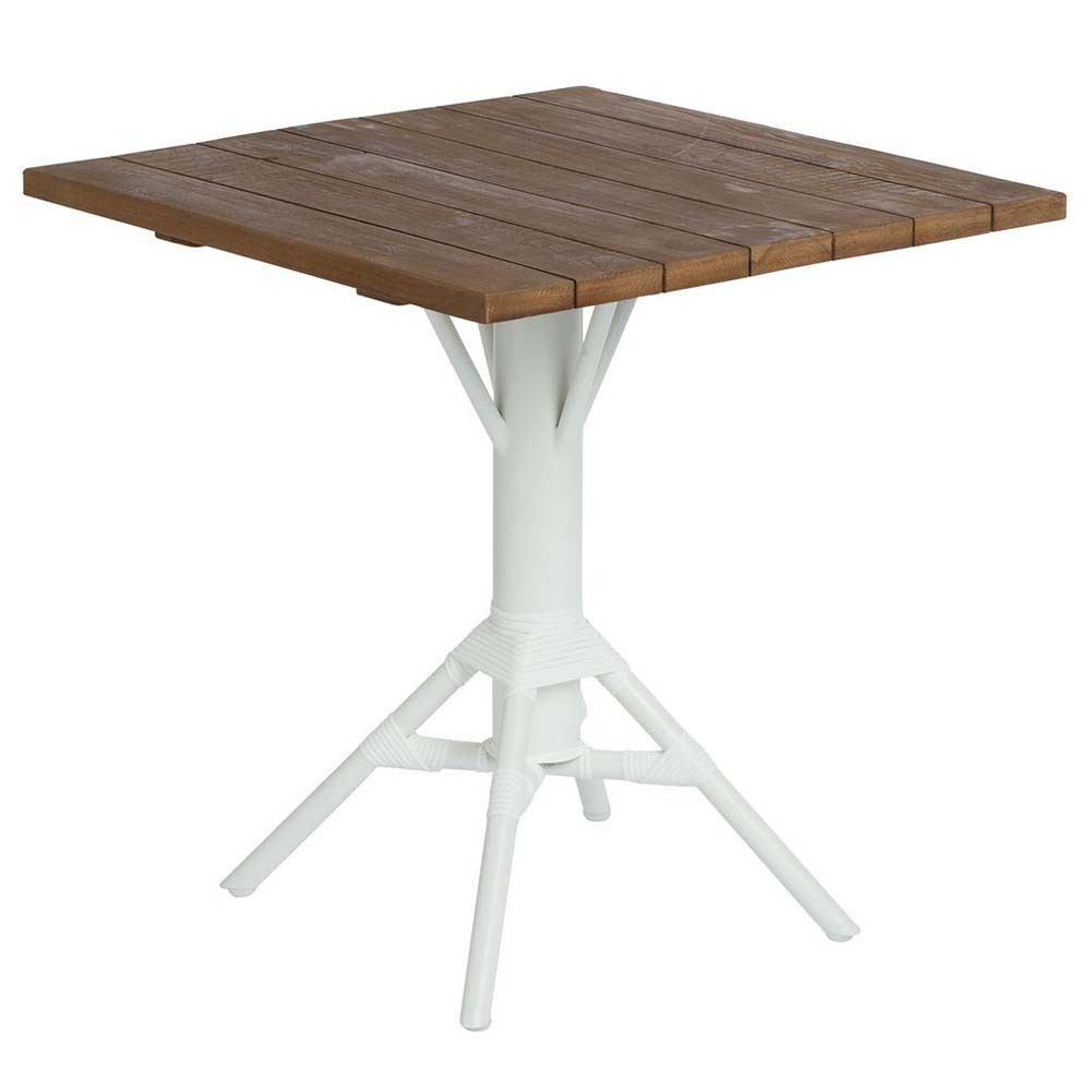 Sika Design Nicole Cafe Table With Square Teak Tabletop