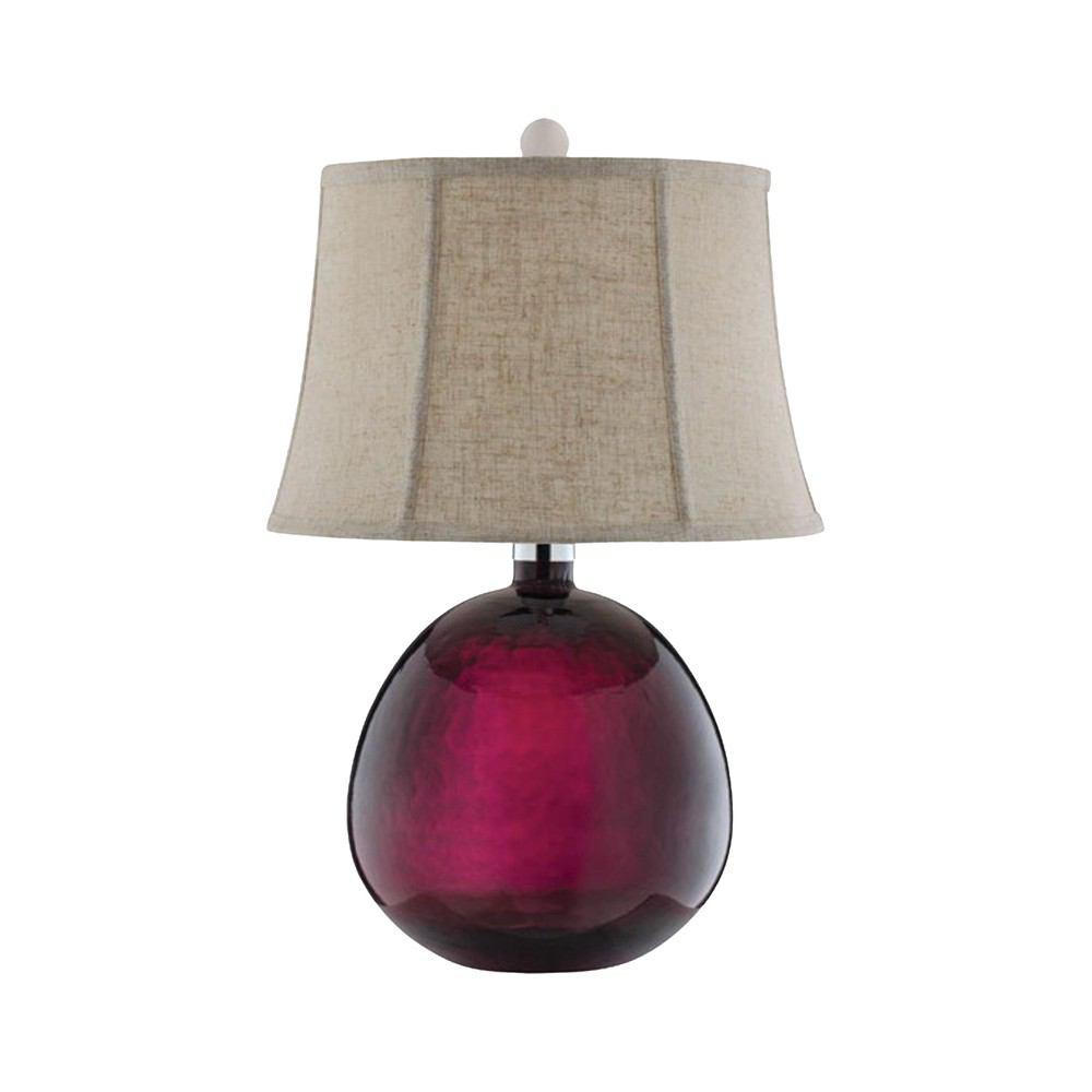 Stein World Burgundy Glass Table Lamp