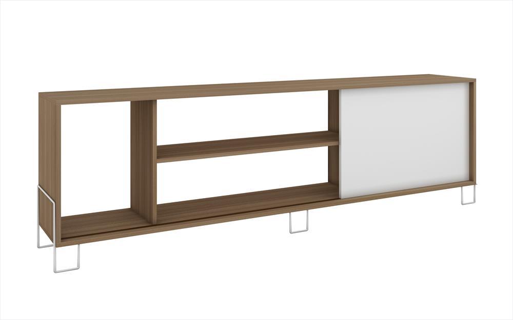Accentuations by Manhattan Comfort Eye - catching Nacka TV Stand 1.0 with 4 Shelves and 1 Sliding Door - Modish Store