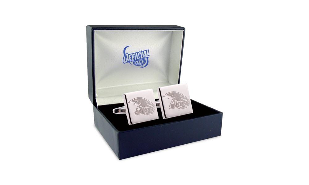 Adelaide Crows AFL Cufflinks Silver