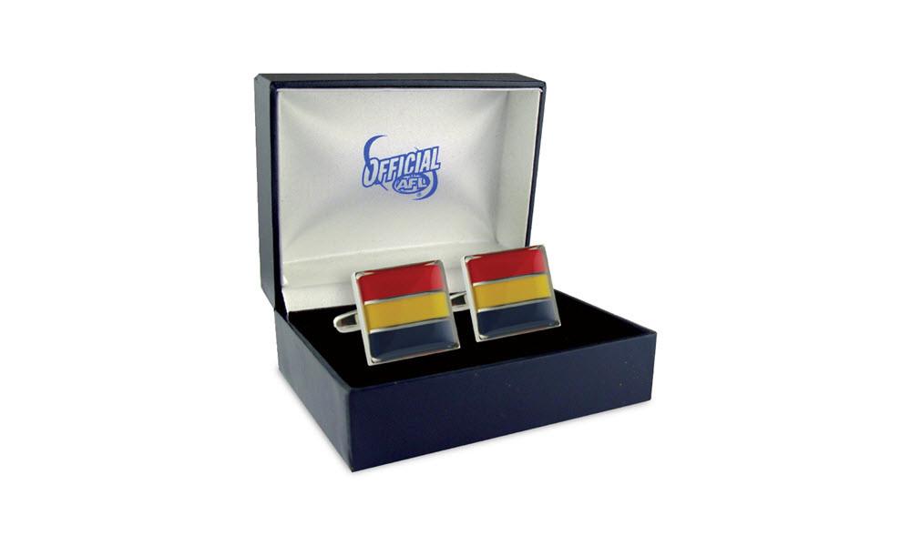 Adelaide Crows AFL Cufflinks Colour